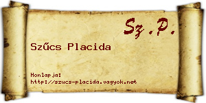 Szűcs Placida névjegykártya